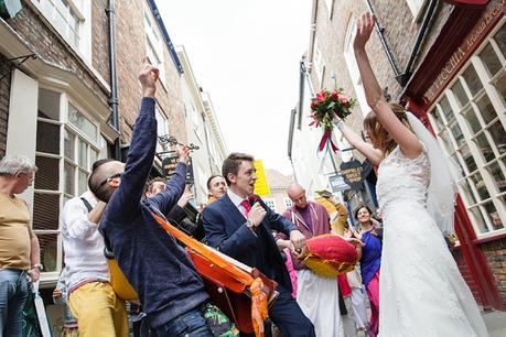 York Wedding Photography Bride & Groom Dance With Hare Krishnas