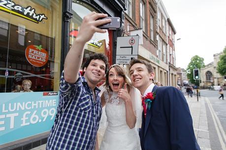 Wedding Selfie with a stranger in York