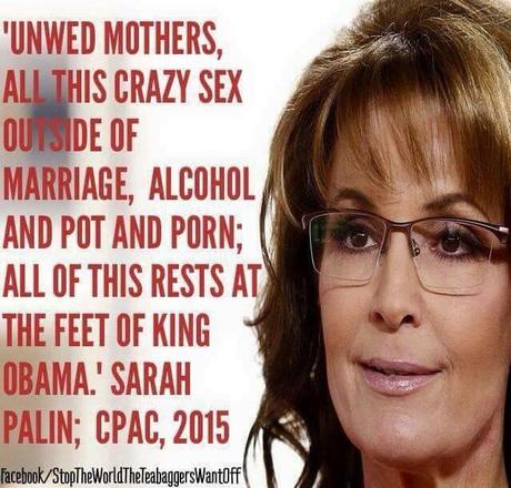 So, Bristol Palin is preggers outside of wedlock, AGAIN -- and Sarah Palin says it is Obama's fault?