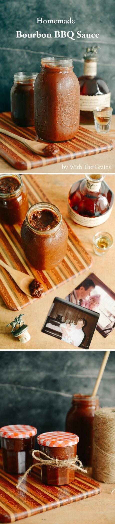 Homemade Bourbon BBQ Sauce // www.WithTheGrains.com