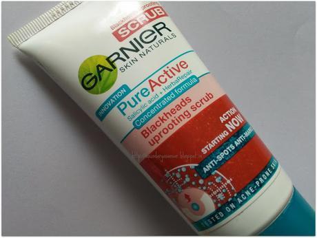 Garnier Pure Active Blackheads Uprooting scrub: Review