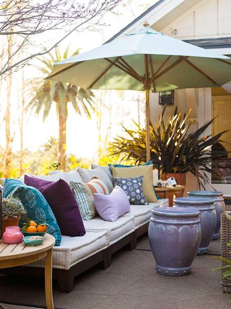 Colorful Outdoor Rooms