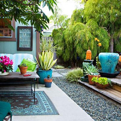 Colorful Outdoor Rooms