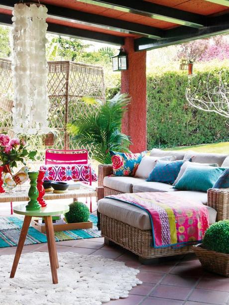 Colorful Outdoor Rooms