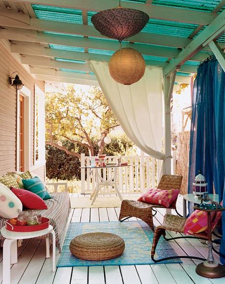 Colorful Outdoor Rooms