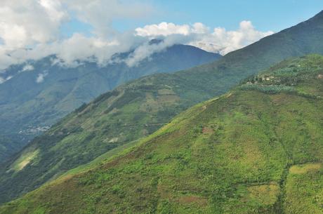 This is where we slept the night before, the soccer field belonged to these few houses hidden in the hillside.