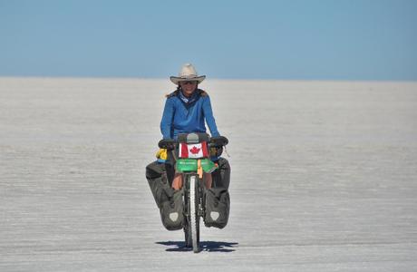 My four dollar Chilean cowboy hat has been a savior out here! The sun reflected off the salt and burned any exposed skin.