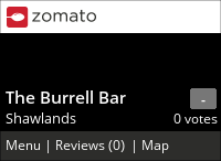 Click to add a blog post for The Burrell Bar on Zomato