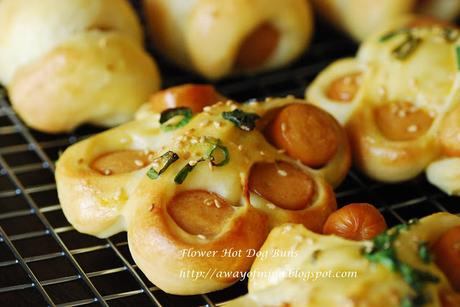 Flower Hot Dog Buns 热狗花朵面包