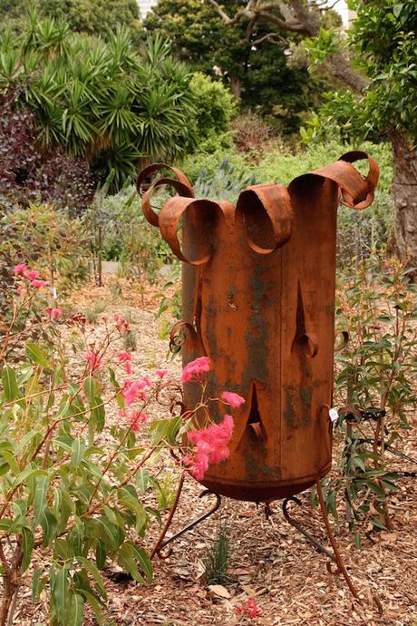 rusted Steel brazier 