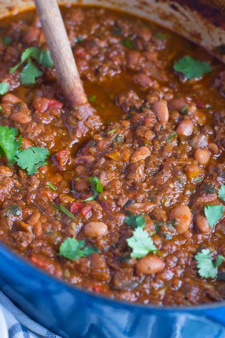 Oven Roasted Chilli with Hidden Vegetables