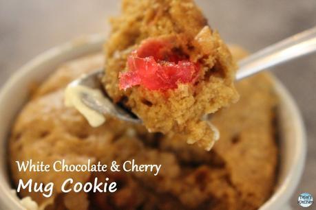 Mug Monday – White Chocolate & Cherry Mug Cookie