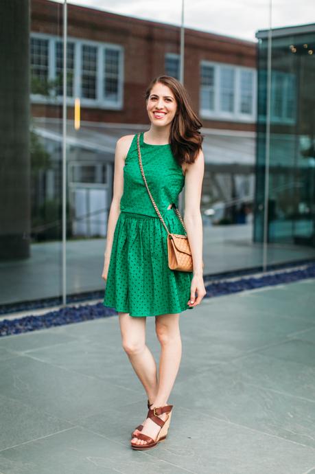 Green Pinafore Dress