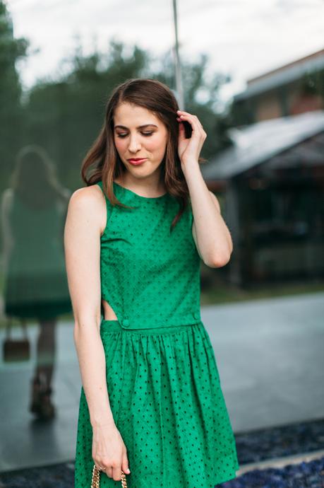 Green Pinafore Dress