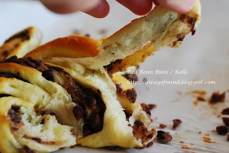 Red Bean Buns / Rolls 红豆沙面包