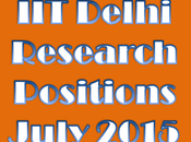 Delhi Research Positions July 2015