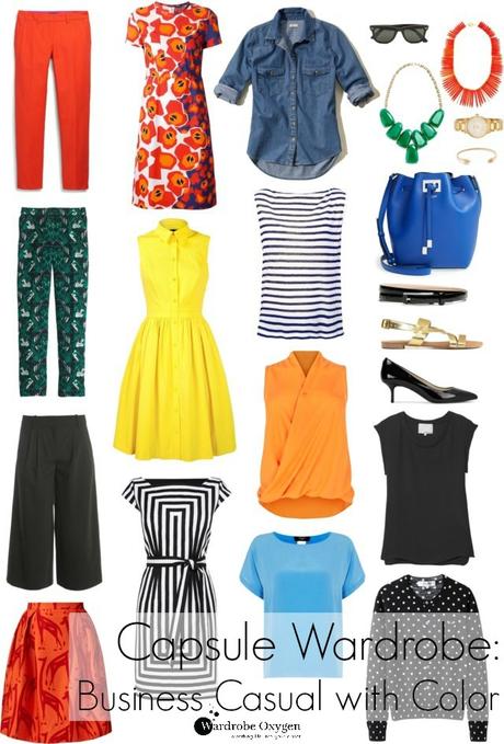Summer Capsule Work Wardrobe – Business Casual with Color