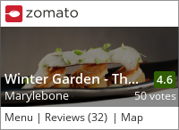 Click to add a blog post for Winter Garden - The Landmark London on Zomato
