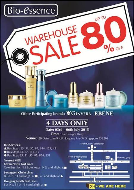 Ginvera, bio-essence & Ebene Warehouse Sales This July