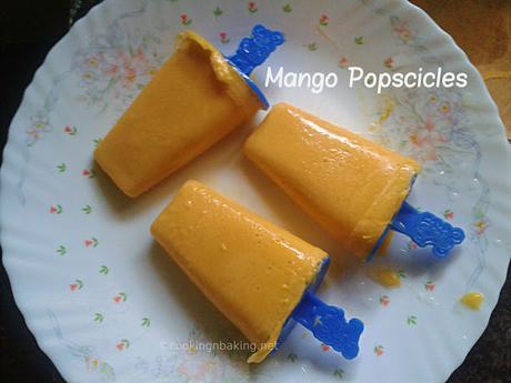 Mango Popsicles