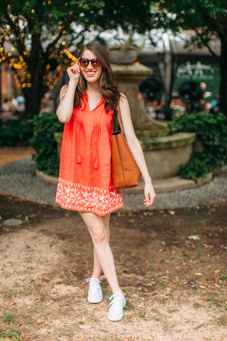 loft-coral-embroidered-dress-with-tassels