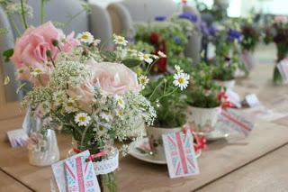 Tuckshop Flowers pop up shop with More By Design.  British Flowers Week 2015