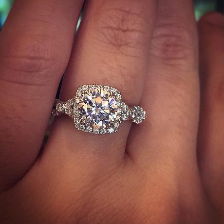 Verragio Lace shank engagement ring