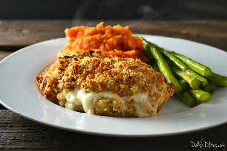 Crunchy Baked Chicken Cordon Bleu