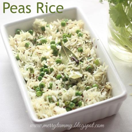 Peas Rice: Matar Ke Chawal: Peas Pulav