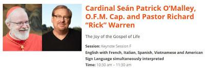 SBC pastor Rick Warren to co-preach with archbishop at Catholic convention in advance of Pope visit