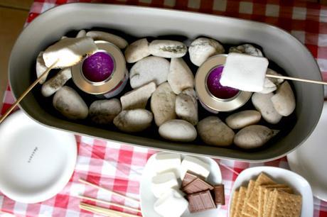 DIY Indoor S'mores Station #LetsMakeSmores #ad