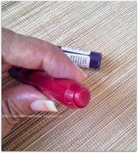 Oriflame Sweden Lip Impact Crayon- Deep Berry: Swatch & Review