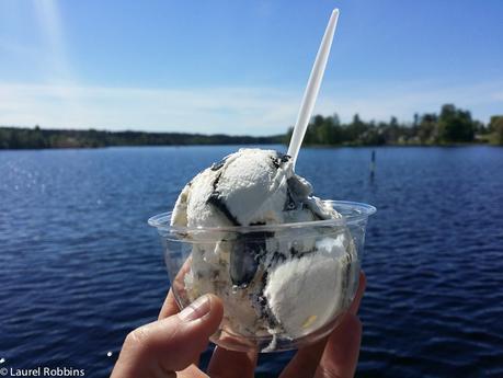 Finnish food black licorce ice cream