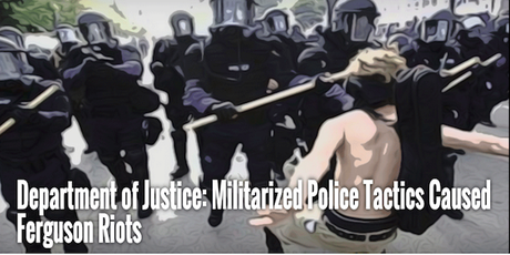 Ferguson riots caused by militarized police state