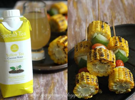 Corn On The Cob Kebabs: Corn On Sticks: Summer Appetizer: Vegetarian Kebabs