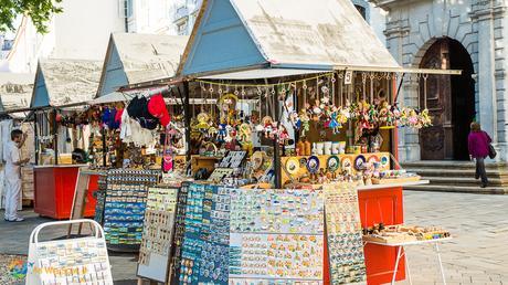 Market stalls in Bratislava