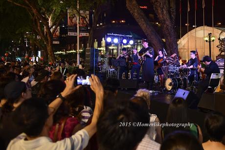 Pedestrian Night On Orchard Road