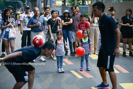 Pedestrian Night On Orchard Road