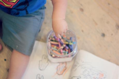 Mom Life: Crayons and Little Boys who Grow Up Too Fast | www.eccentricowl.com