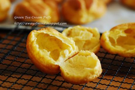 Green Tea Cream Puffs 绿茶泡芙