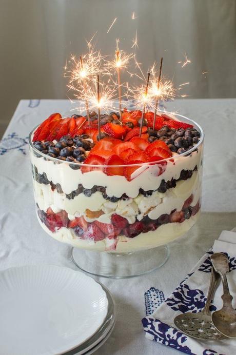 a Fourth of July trifle from the Kitchn