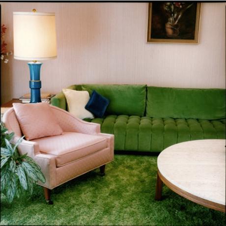 Stefanie Klavens Interior Photograph Pink & Green Living Room