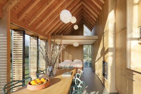 Open Floor Plan in Handmade Cabin, The Netherlands