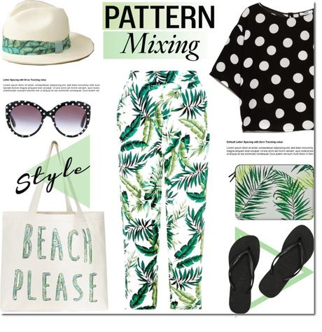 Pattern Mixing: Palm Trees and Polka Dots