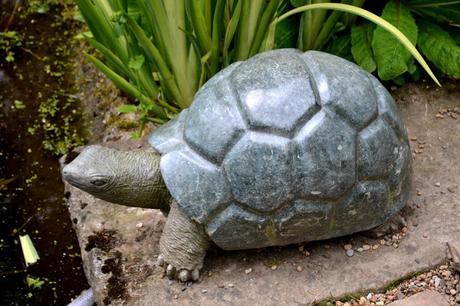 Stone tortoise at Newby Hall 