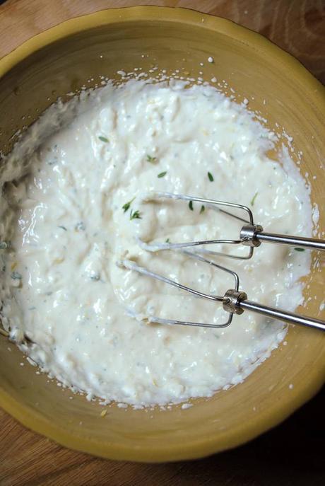 Slender Shrimp Appetizer with Lemon, Thyme, Walnuts and Feta Cheese