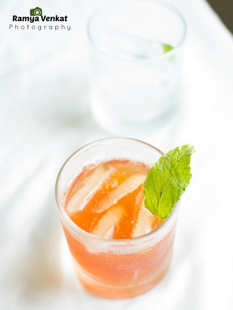 iced lemon tea recipe - summer drinks