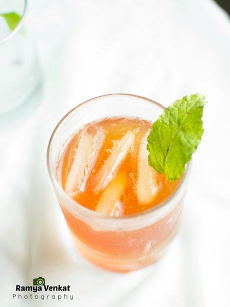 iced lemon tea recipe - summer drinks