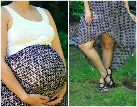 Hi-Lo Skirt as Maternity Wear | Kristina x Lyndsey