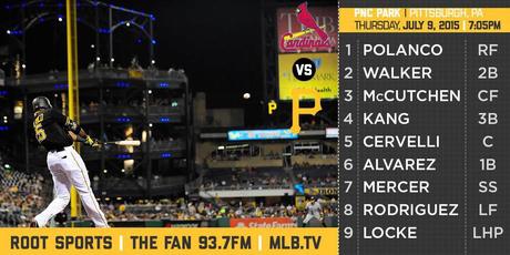 Game 85 : #Pirates vs. Cardinals : 07.09.15